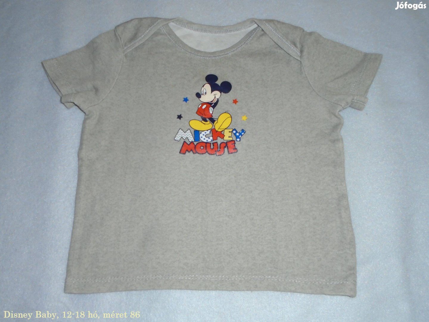 Disney Baby Mickey egér mintás póló 12-18 hó (méret 86)