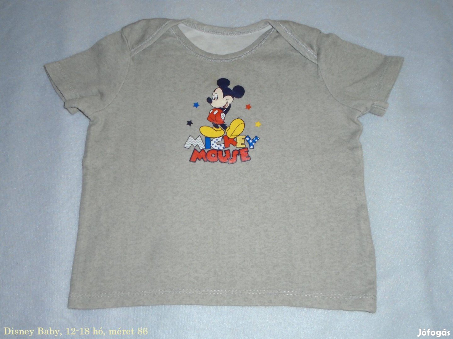 Disney Baby Mickey egér mintás póló 12-18 hó méret 86