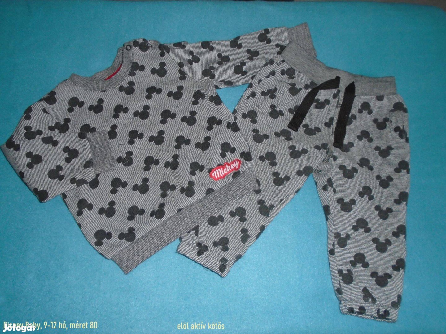 Disney Baby Mickey szett jogger + felső 9-12 hó (méret 80)