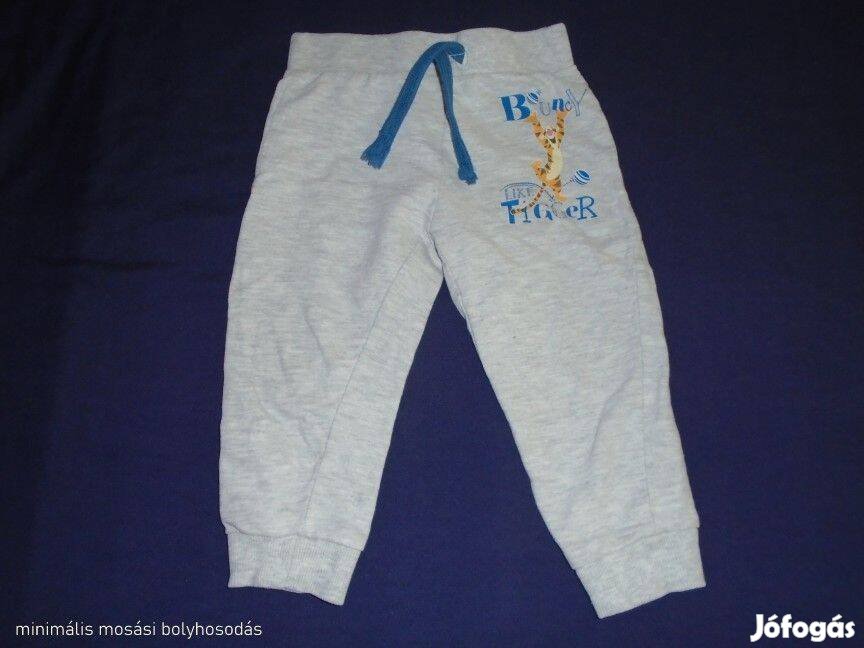 Disney Baby Tigris mintás jogger nadrág 9-12 hó (méret 80) szürke