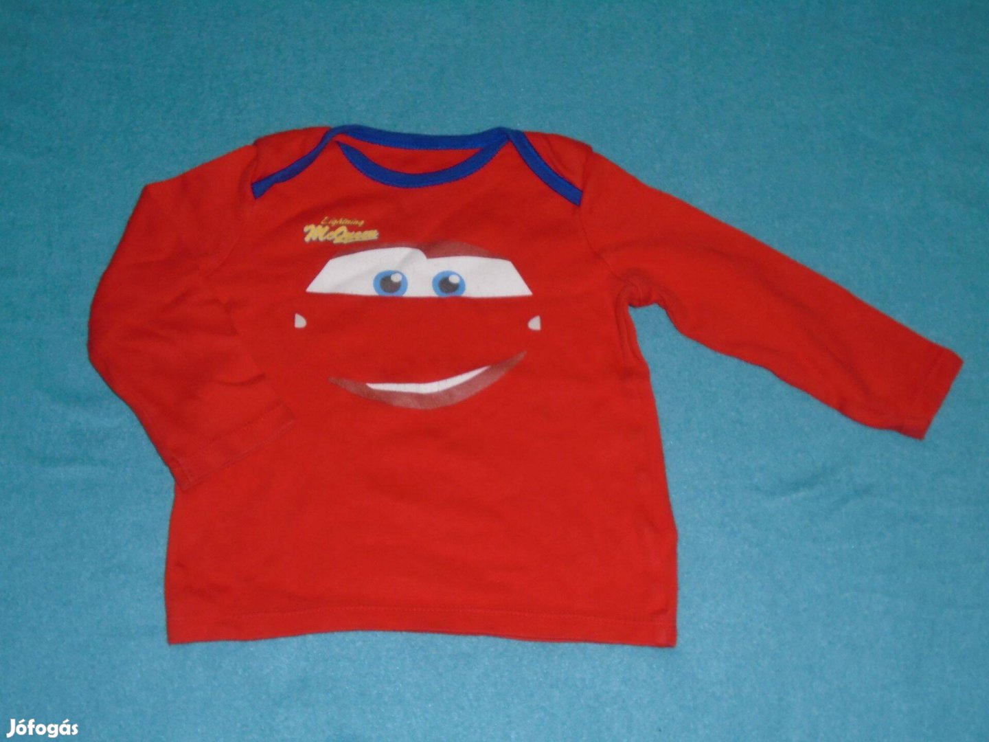 Disney Baby Verdák hosszú ujjú felső 9-12 hó méret 80 piros