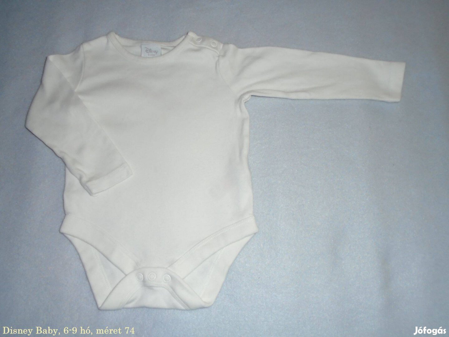 Disney Baby fehér színű hosszú ujjú body 6-9 hó (méret 74)