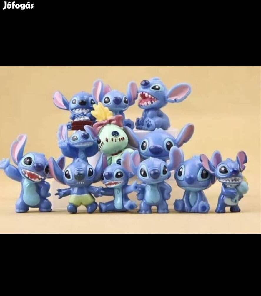 Disney Classic Lilo & Stitch mini figura szett Tortadísznek is