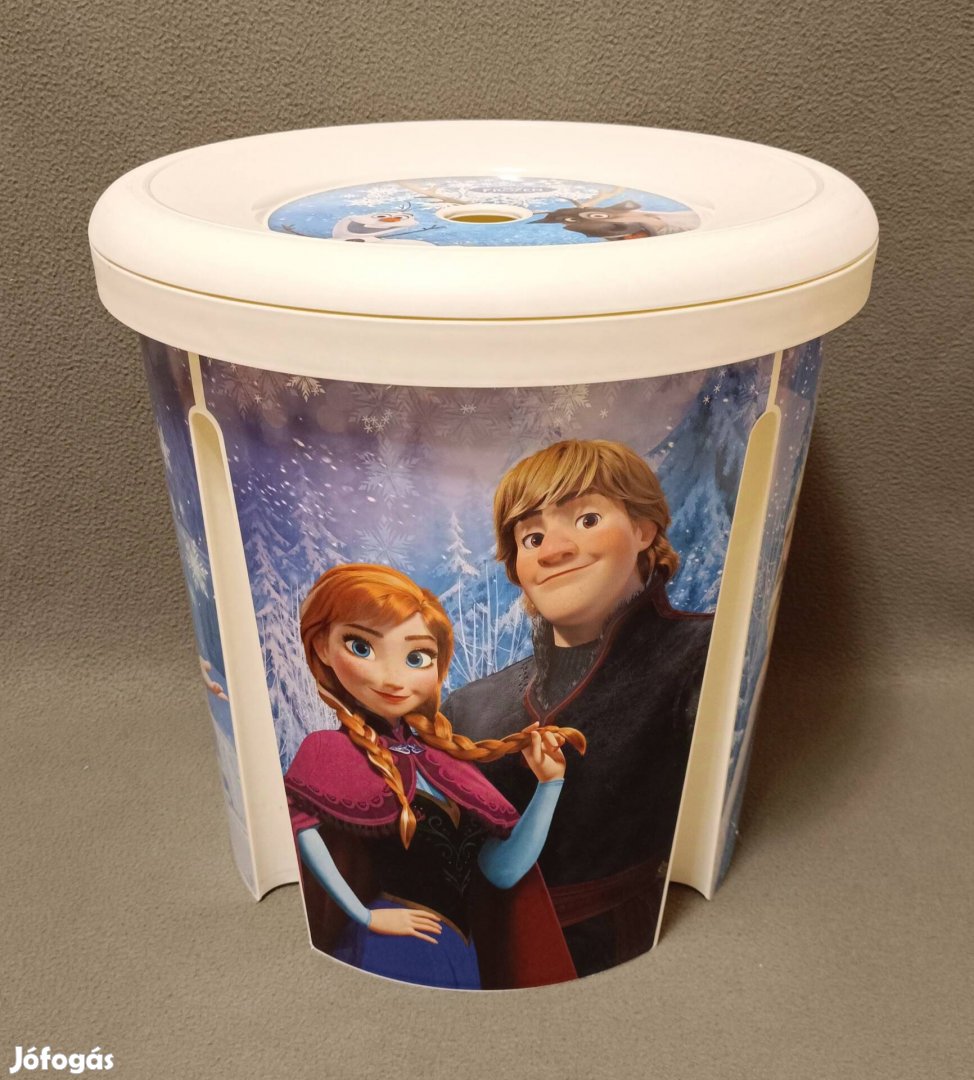 Disney Frozen Jégvarázs játéktároló doboz, ülőke, 40x39 cm, Curver, új