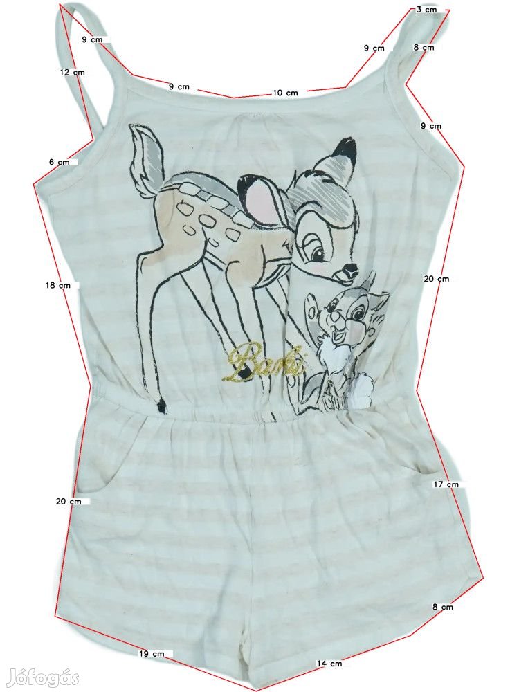 Disney Használt (használtabb) Lány Playsuit / Jumpsuit (Méret: 134)