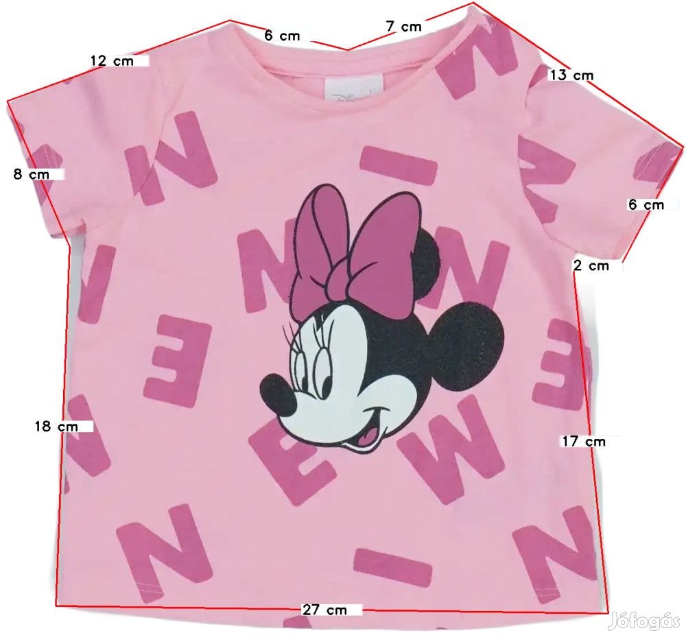 Disney Használt (újszerű) Lány Póló (Méret: 62)