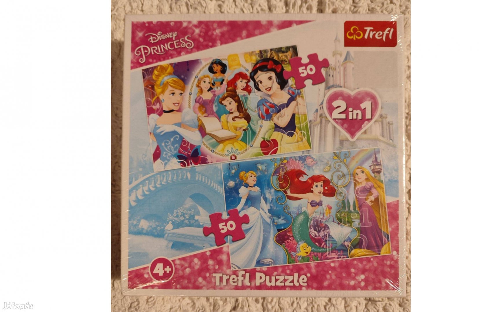 Disney Hercegnők puzzle 2in1 - 50db (A kis hableány, Disney hercegnők