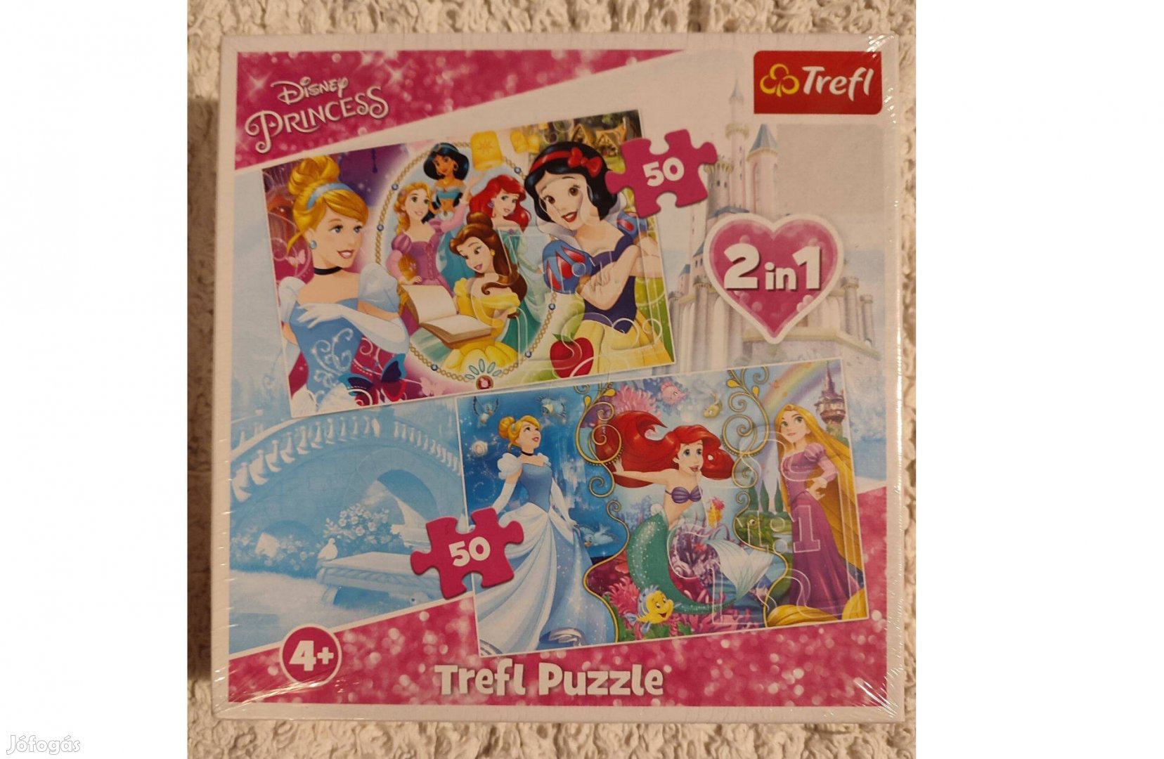 Disney Hercegnők puzzle 2in1 - 50db (A kis hableány, Disney hercegnők