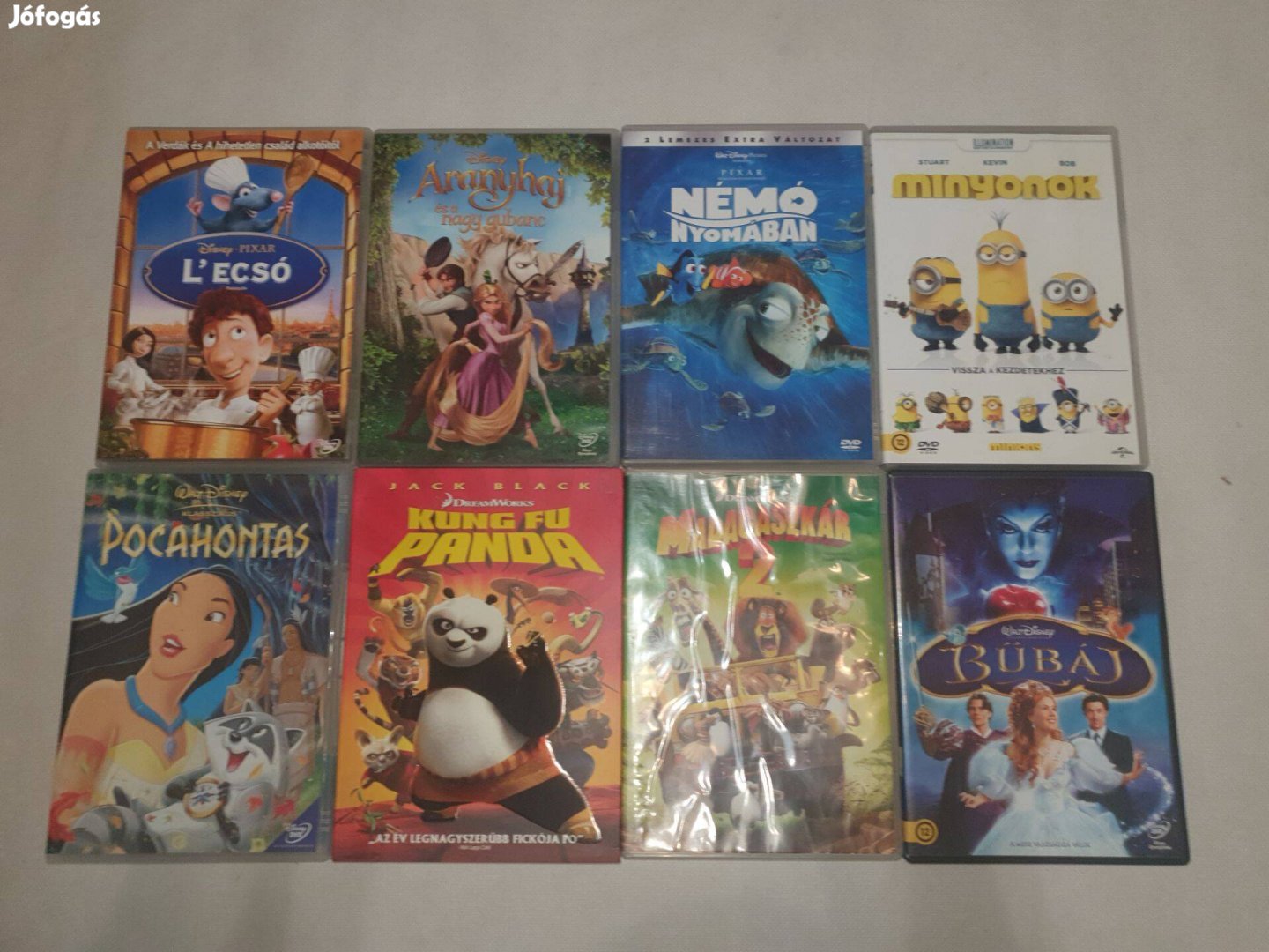 Disney Mese Rajzfilm Kollekció 16 Mese egybe 18 DVD lemez Eladó a ké