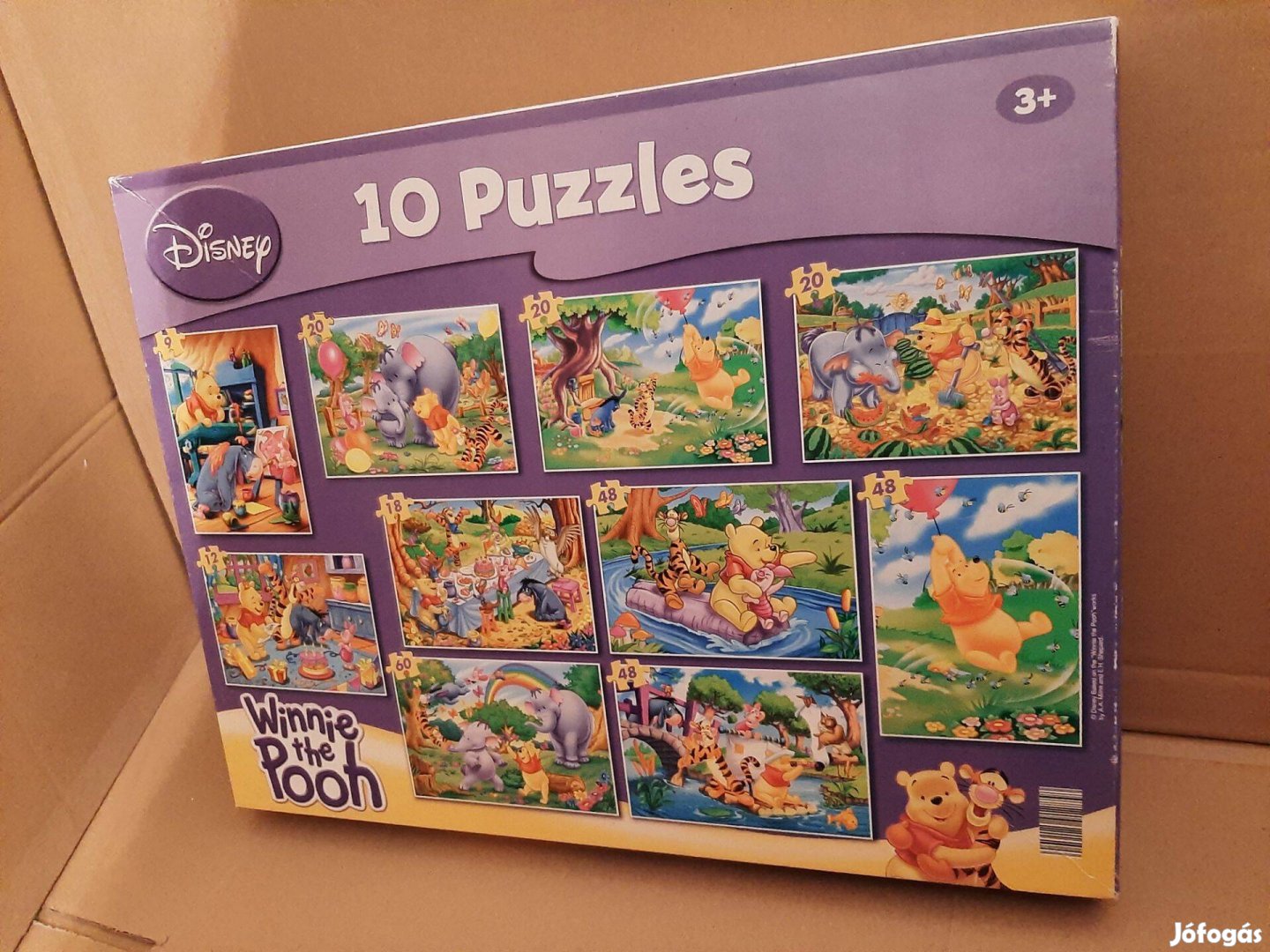 Disney Micimackó 10 képes puzzle, 3 éves kortól