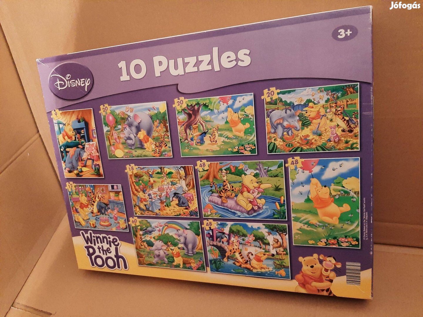 Disney Micimackó 10 képes puzzle, 3 éves kortól