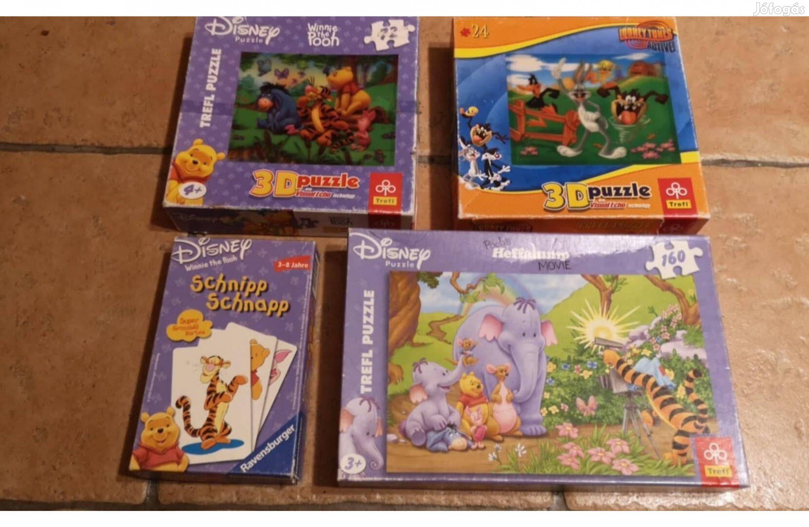 Disney Micimackó,tigris puzzle,memória kártya