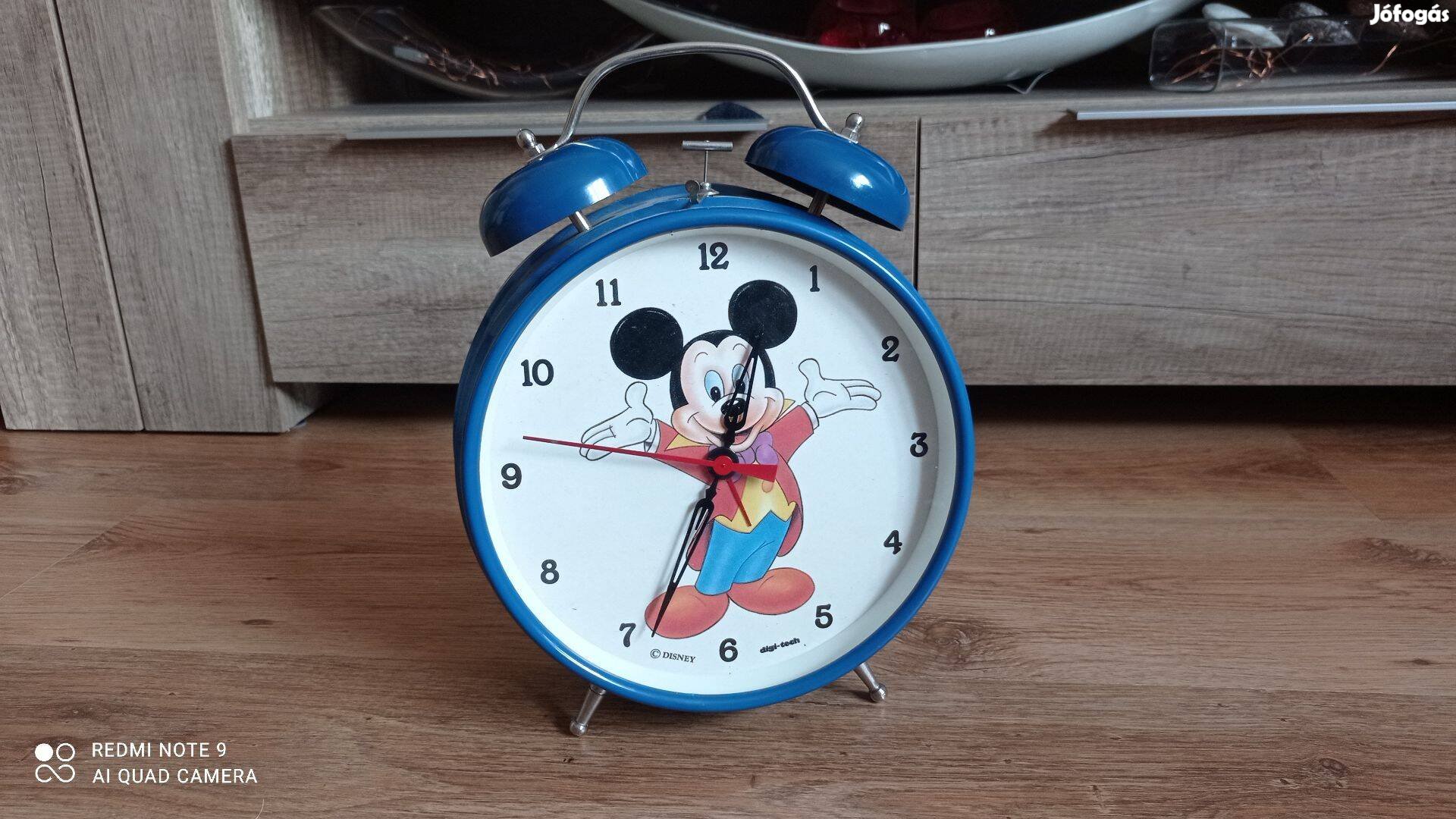 Disney Mickey egér ébresztő óra - retro '70-es évek
