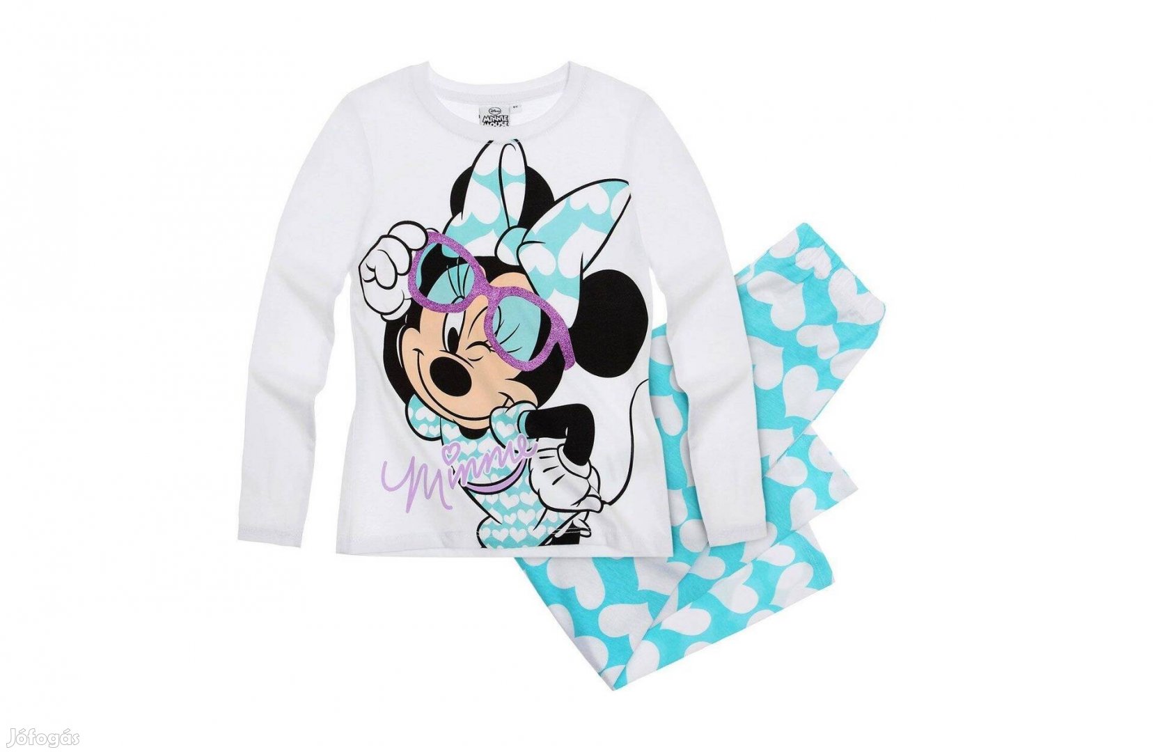 Disney Minnie Mouse német pamut pizsama új 128