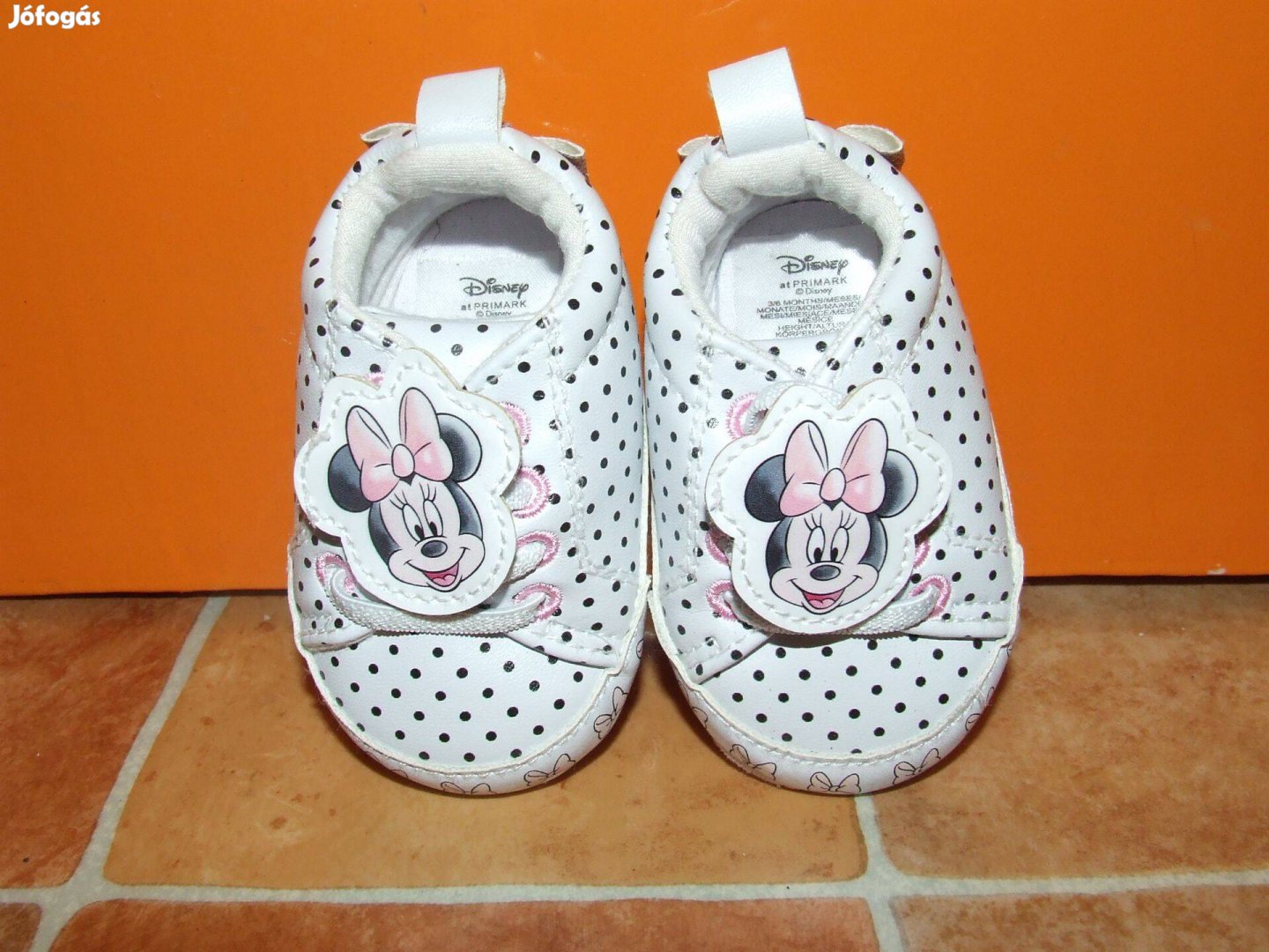 Disney Minnie egér mintás cipő babacipő 0-3 hónapos lányra Újj