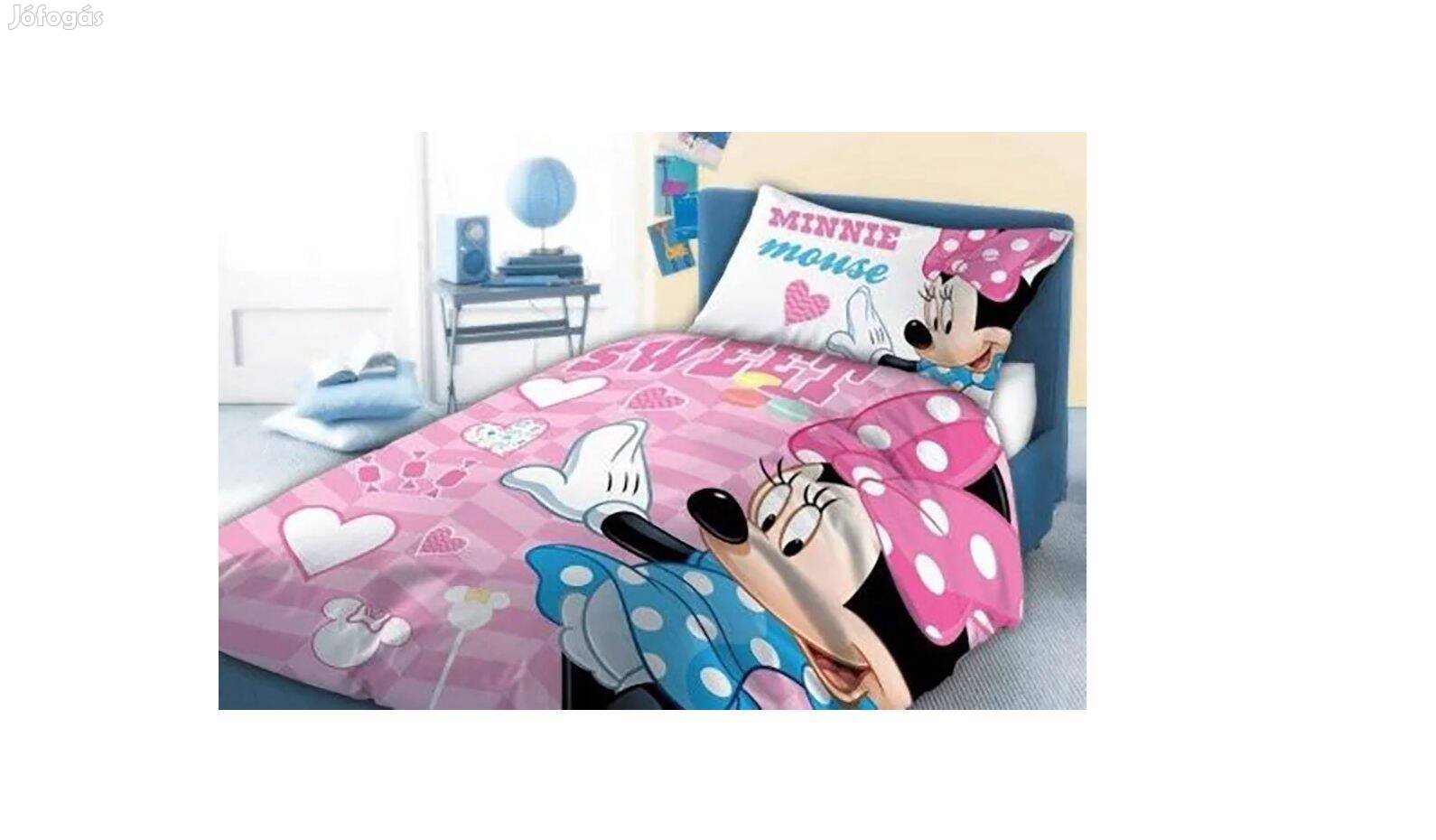 Disney Minnie gyerek ágyneműhuzat 100 x 135 cm, 40 x 60 cm