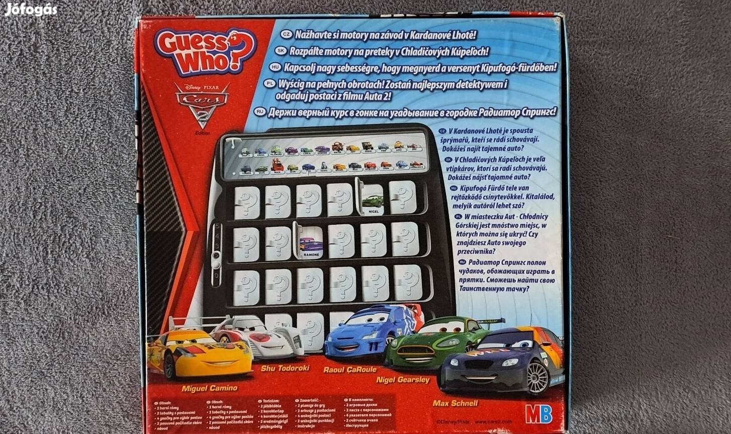 Disney-Pixar-Cars2-Guess who? társasjáték