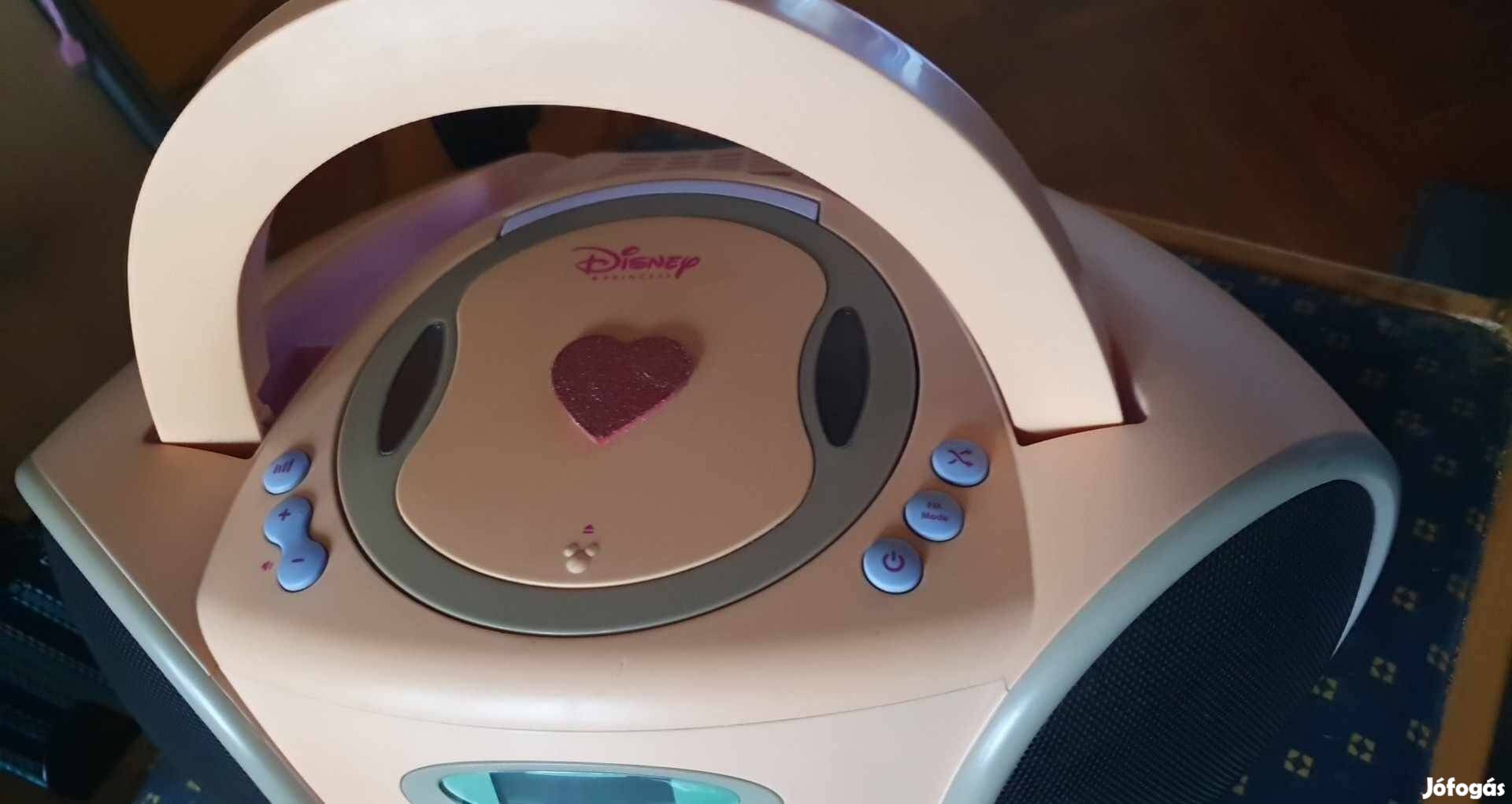 Disney Princess Boombox CD-lejátszó. Hercegnős kiadás