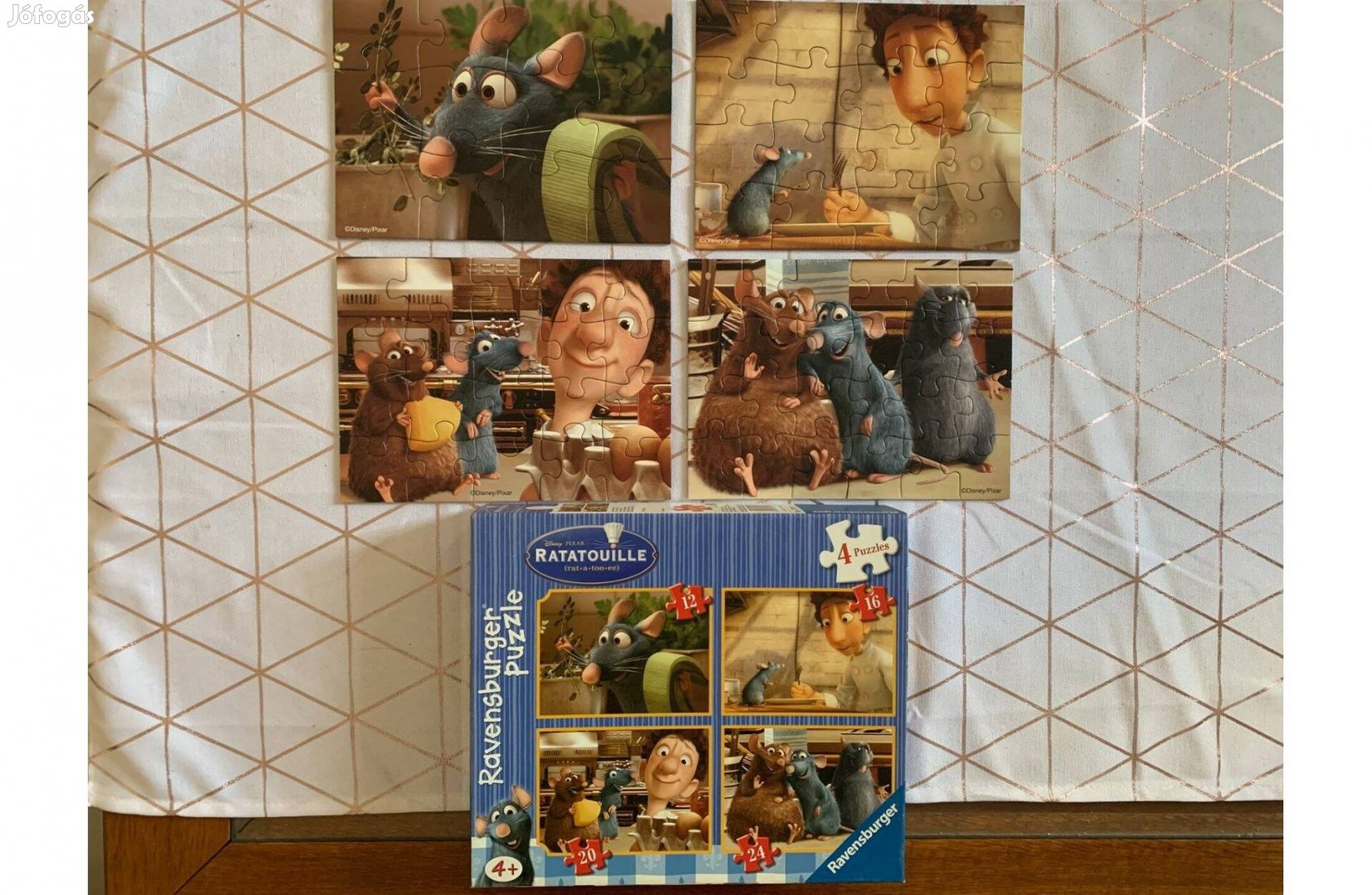 Disney Ravensburger L'ecsó - Ratatouille puzzle kirakós 4 részes