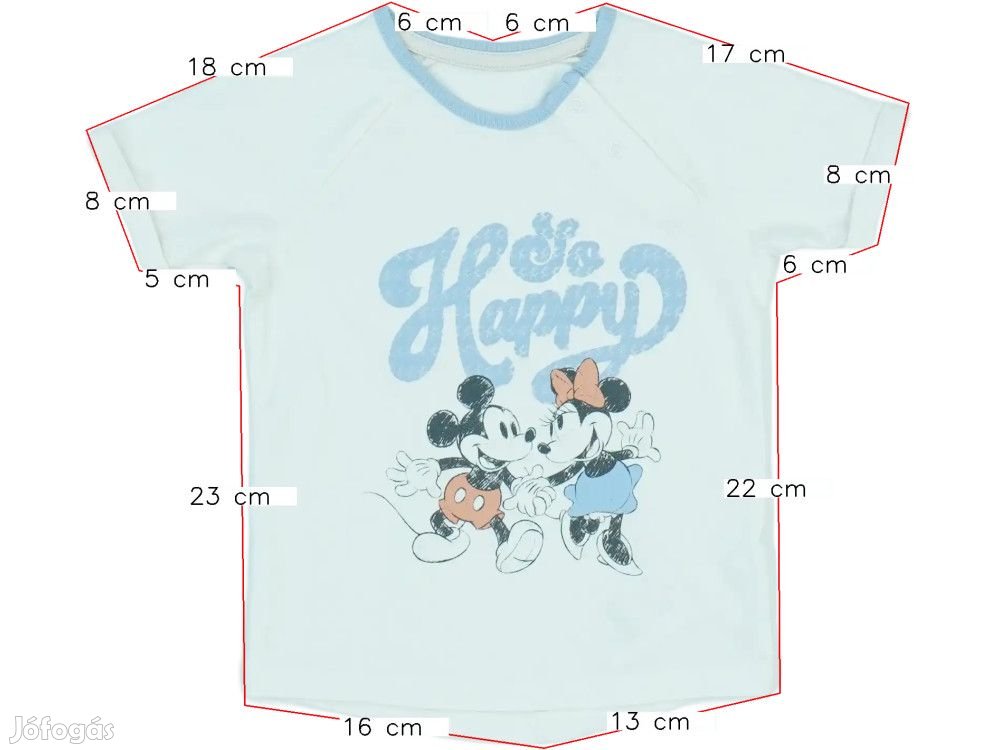 Disney Új (címke nélküli) Fiú Póló (Méret: 80)