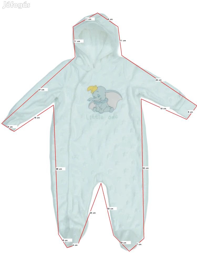 Disney Új (címke nélküli) Lány Baby overál (Méret: 80)