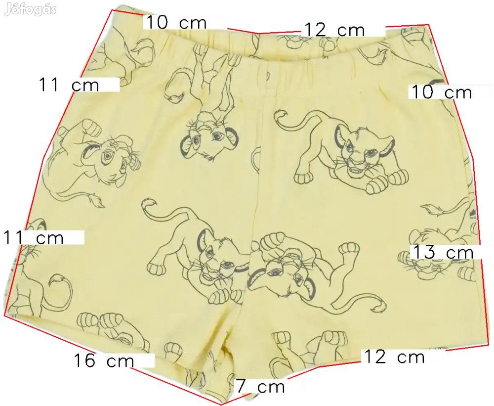 Disney Új (címke nélküli) Uniszex (gyerek) Rövidnadrág (Méret: 92)