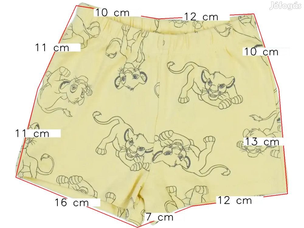 Disney Új (címke nélküli) Uniszex (gyerek) Rövidnadrág (Méret: 92)