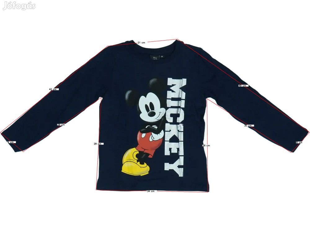 Disney Új (címkés) Fiú Hosszú ujjú felső (Méret: 116)