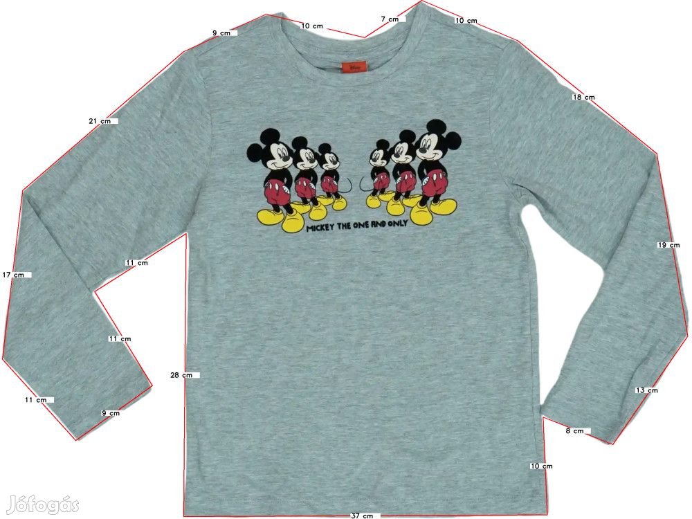 Disney Új (címkés) Fiú Hosszú ujjú felső (Méret: 128)