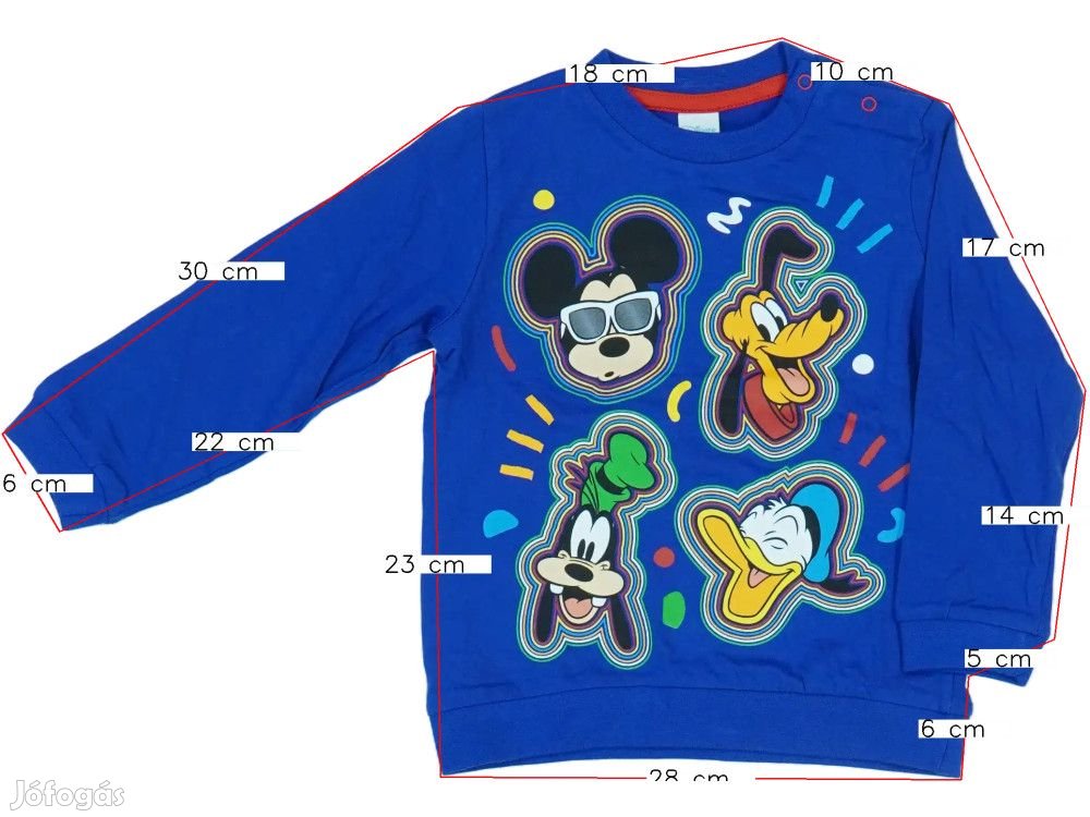 Disney Új (címkés) Fiú Hosszú ujjú felső (Méret: 86)