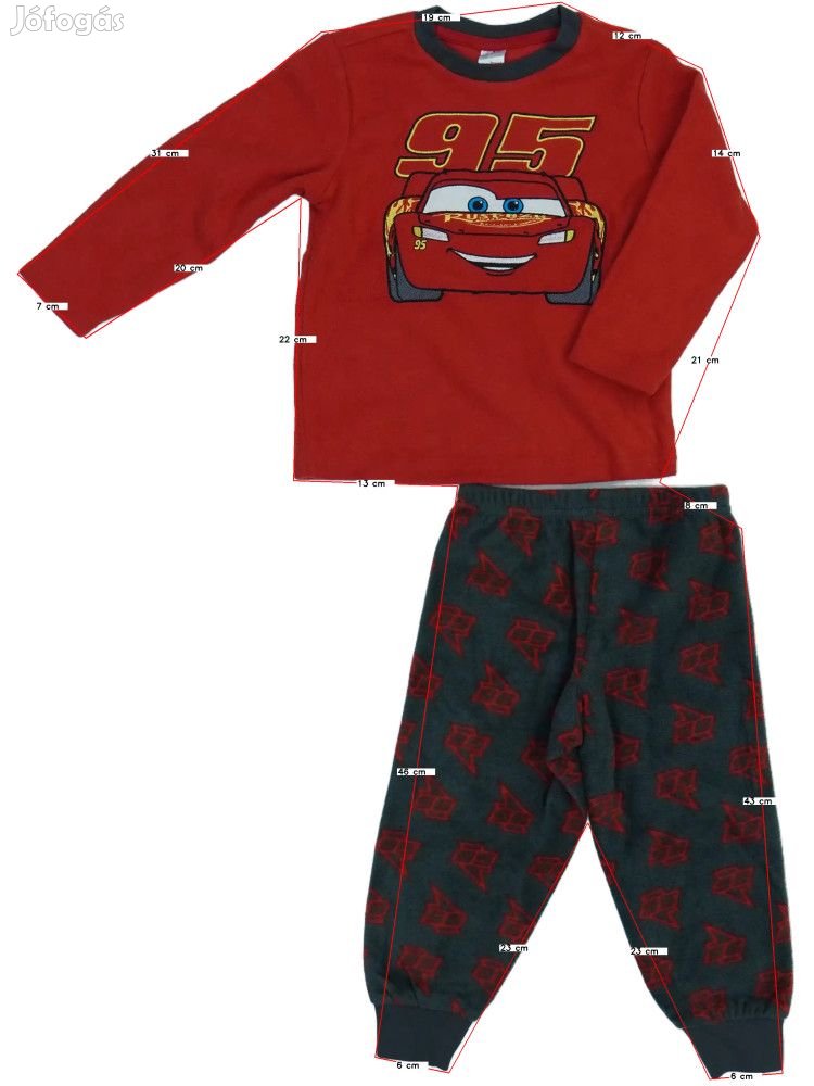 Disney Új (címkés) Fiú Pizsama (Méret: 92)