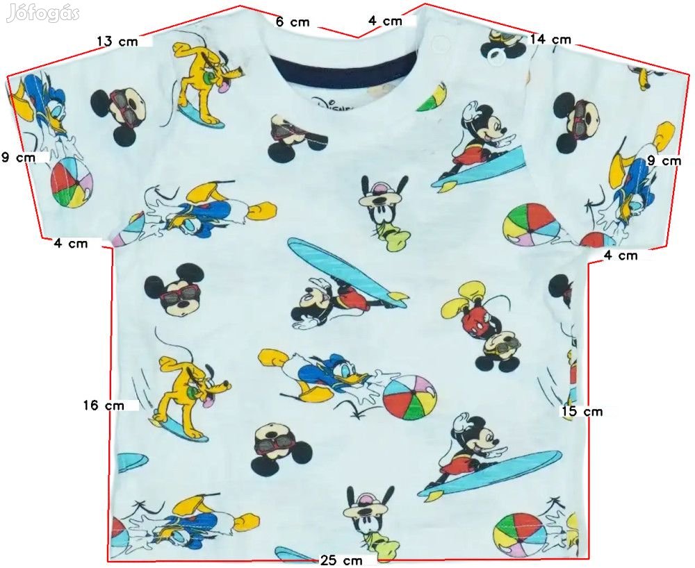 Disney Új (címkés) Fiú Póló (Méret: 62)