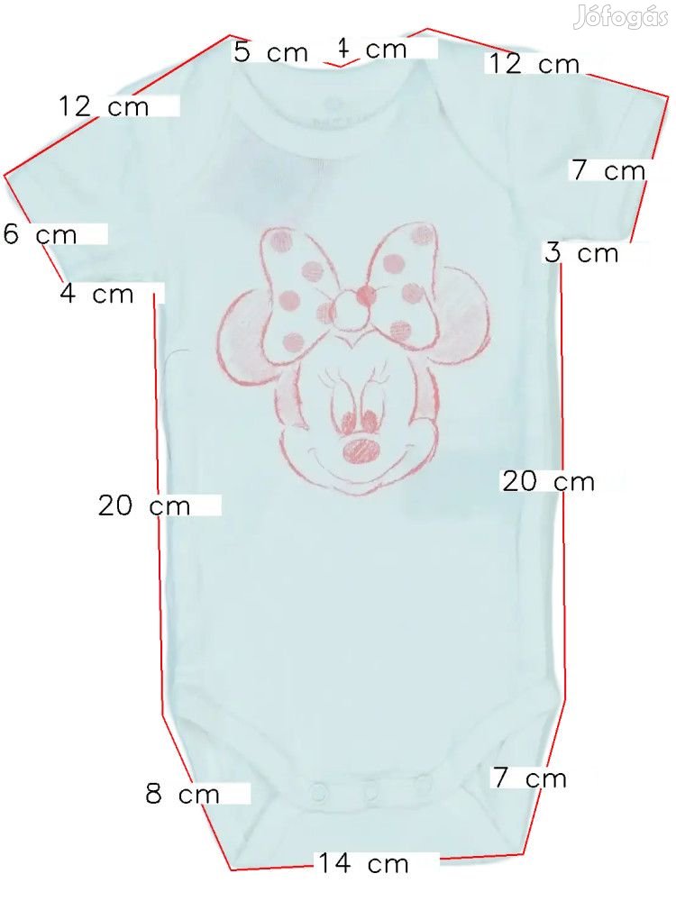Disney Új (címkés) Fiú Rövid ujjú / ujjatlan body (Méret: 62)