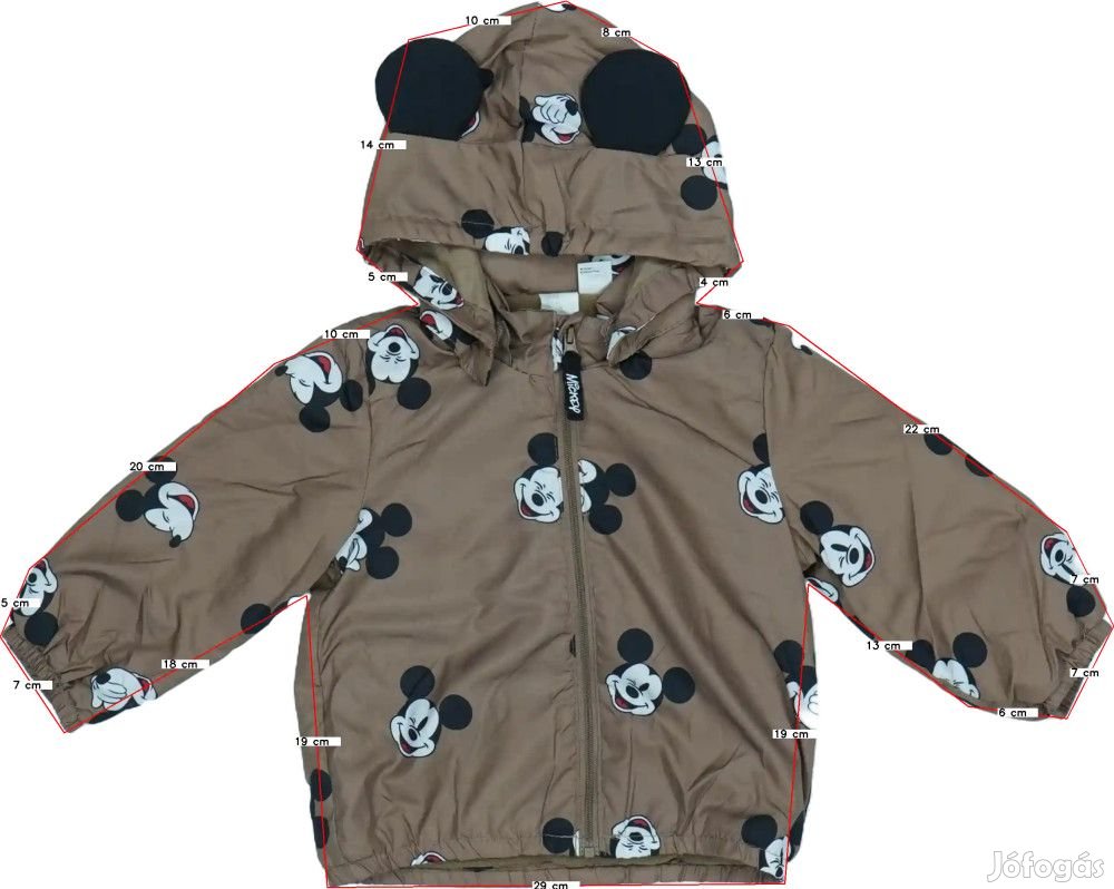 Disney Új (címkés) Fiú Széldzseki (Méret: 80)