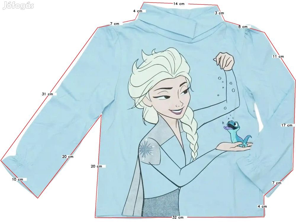 Disney Új (címkés) Lány Garbó (Méret: 104)