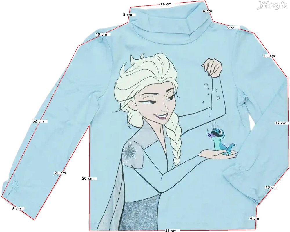 Disney Új (címkés) Lány Garbó (Méret: 110)