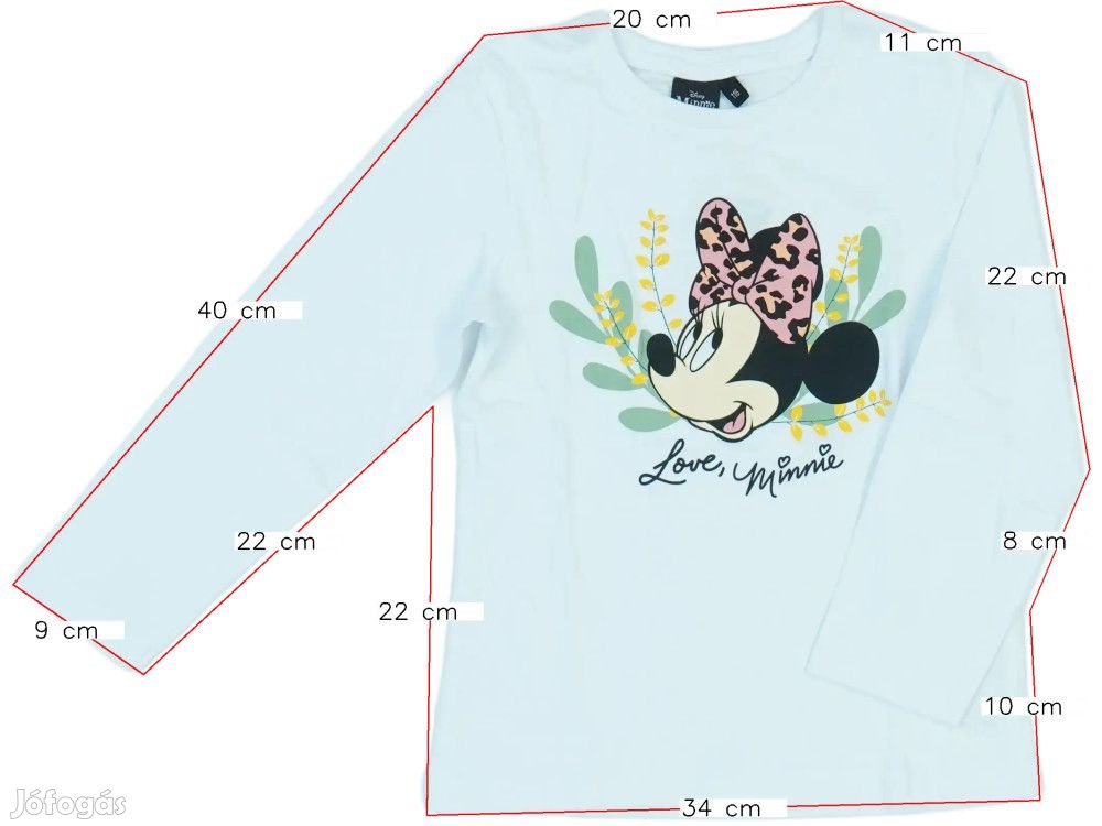 Disney Új (címkés) Lány Hosszú ujjú felső (Méret: 116)