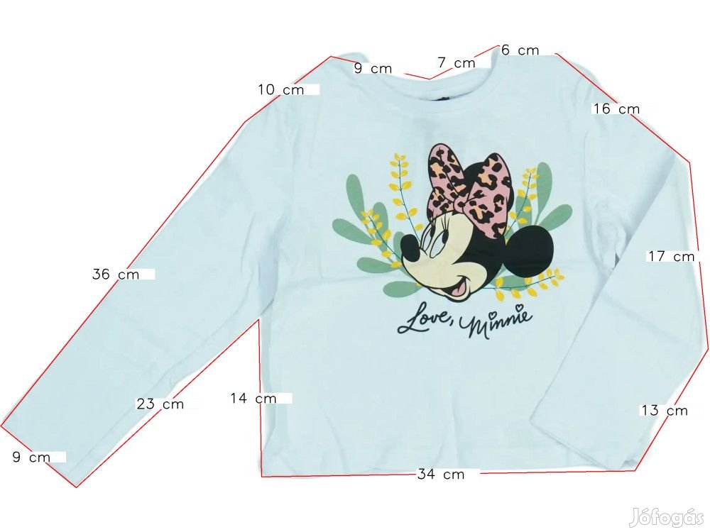 Disney Új (címkés) Lány Hosszú ujjú felső (Méret: 122)