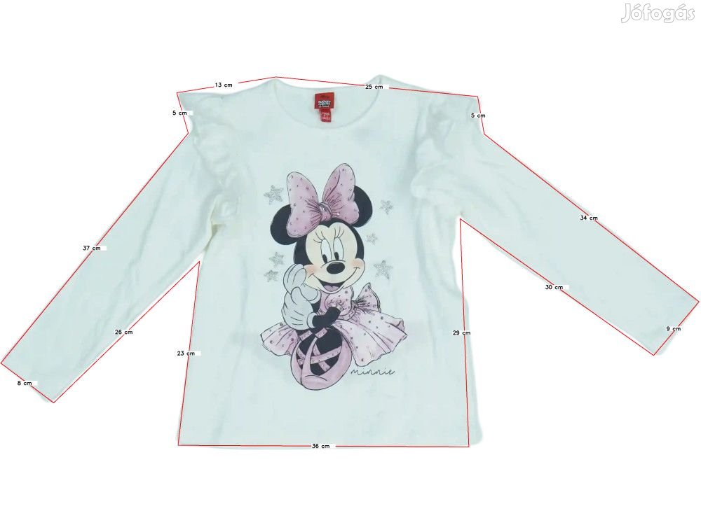 Disney Új (címkés) Lány Hosszú ujjú felső (Méret: 122)