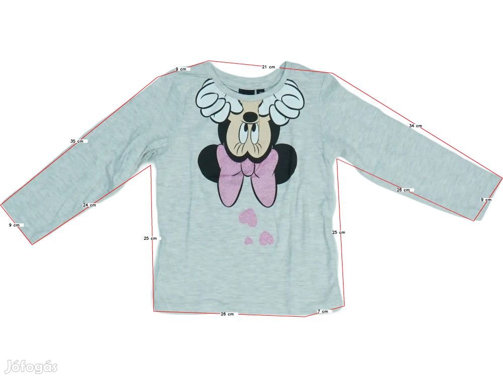 Disney Új (címkés) Lány Hosszú ujjú felső (Méret: 122)
