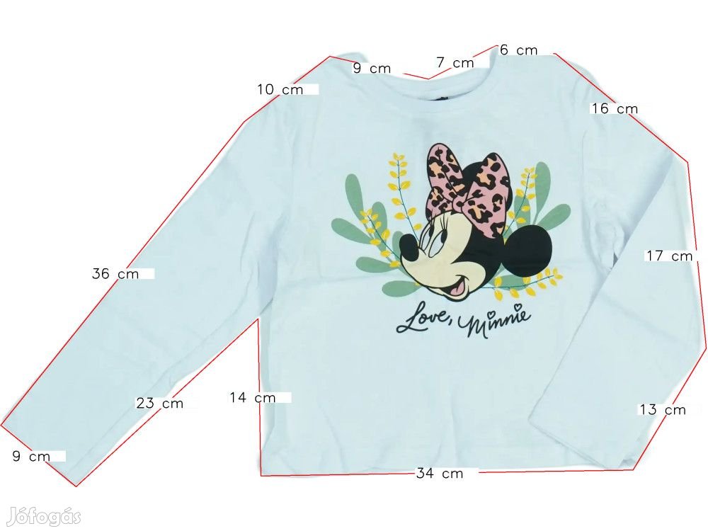 Disney Új (címkés) Lány Hosszú ujjú felső (Méret: 122)