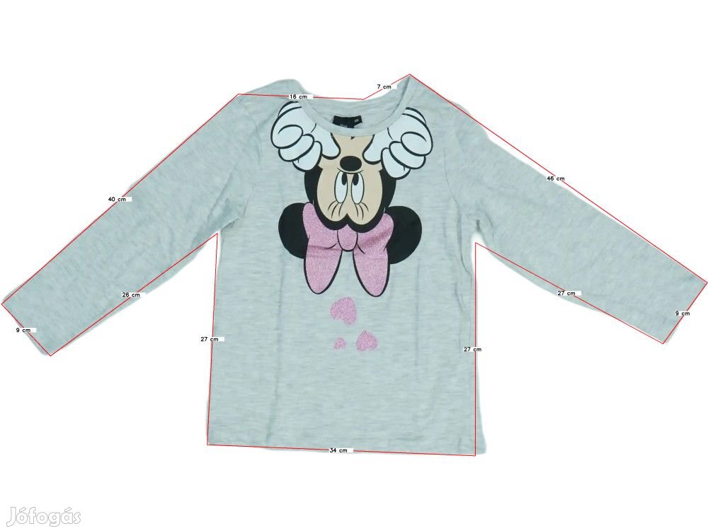 Disney Új (címkés) Lány Hosszú ujjú felső (Méret: 128)