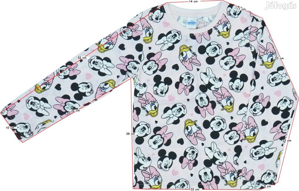 Disney Új (címkés) Lány Hosszú ujjú felső (Méret: 134)