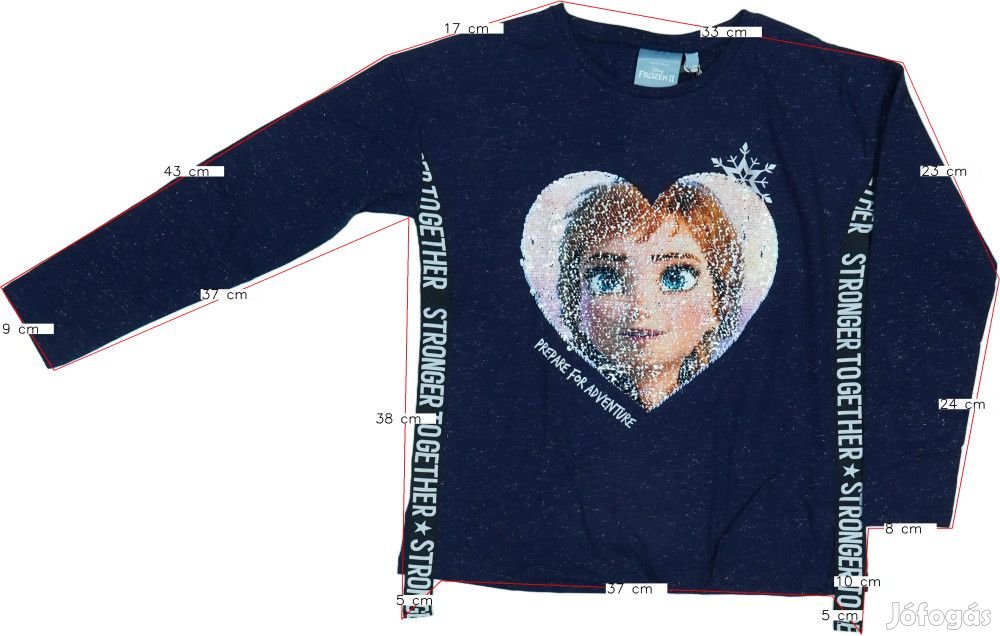 Disney Új (címkés) Lány Hosszú ujjú felső (Méret: 152)