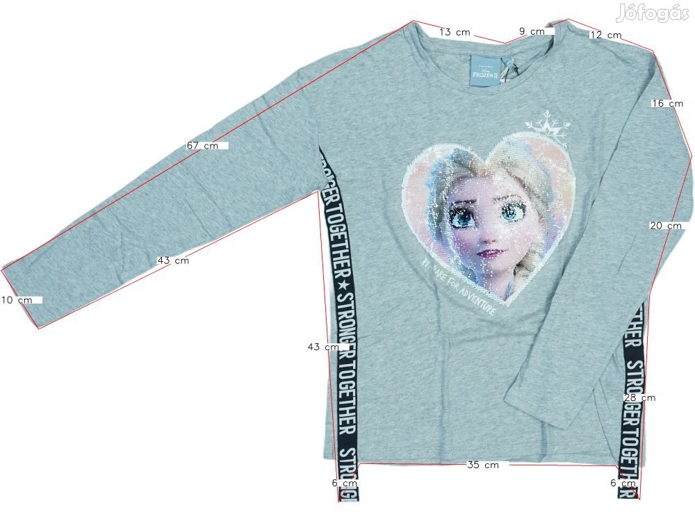 Disney Új (címkés) Lány Hosszú ujjú felső (Méret: 164)