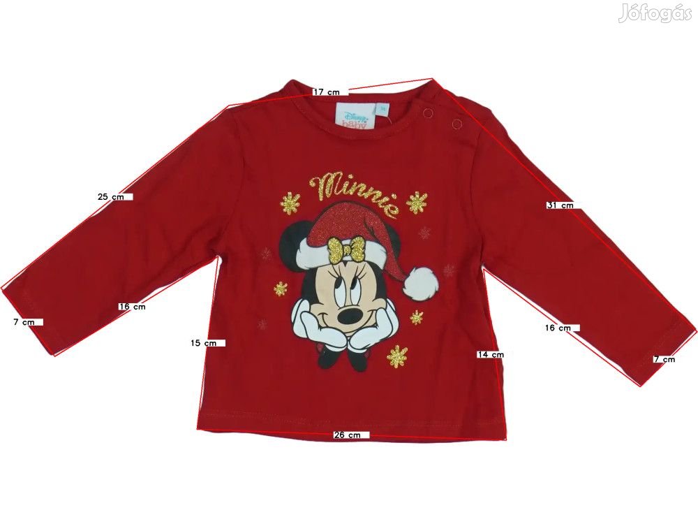 Disney Új (címkés) Lány Hosszú ujjú felső (Méret: 74)
