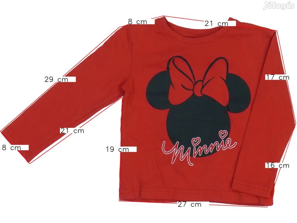 Disney Új (címkés) Lány Hosszú ujjú felső (Méret: 92)