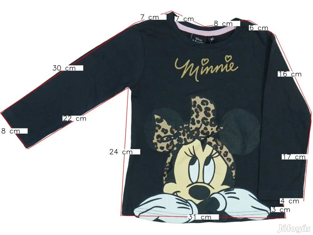 Disney Új (címkés) Lány Hosszú ujjú felső (Méret: 92)