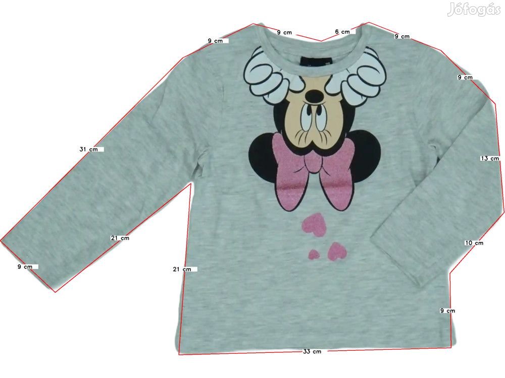 Disney Új (címkés) Lány Hosszú ujjú felső (Méret: 98)