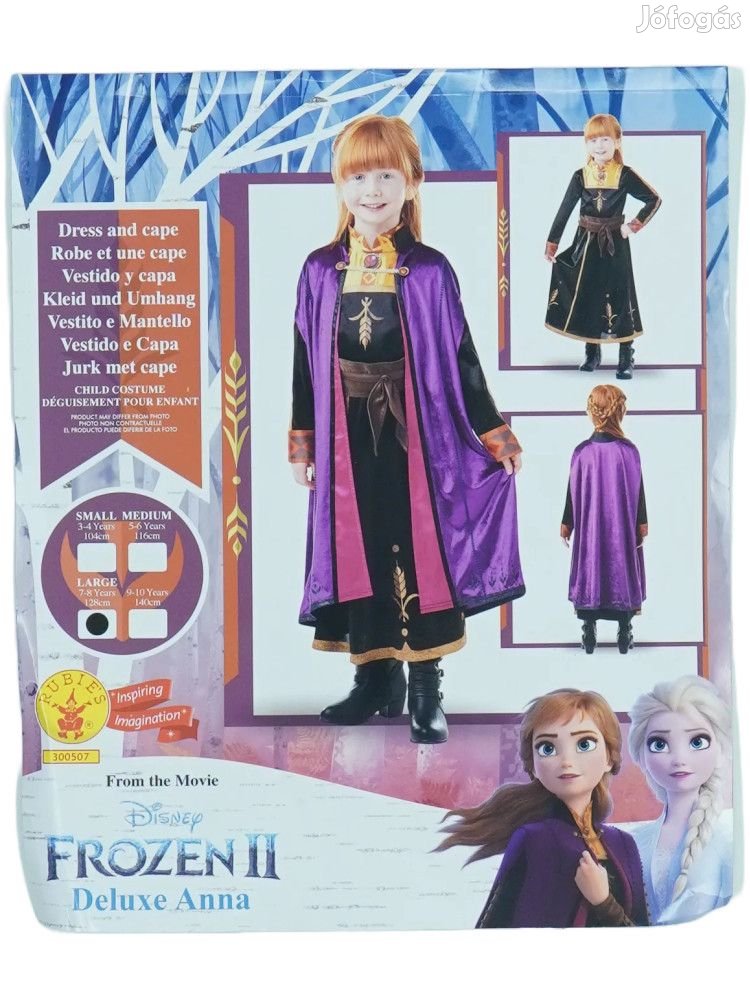 Disney Új (címkés) Lány Jelmez (Méret: 104)